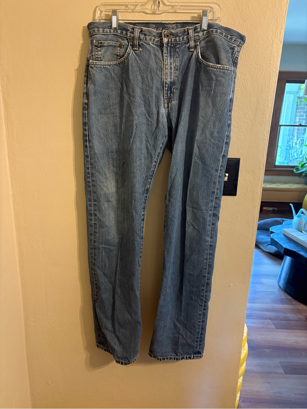 Eddie Bauer Men's Light Blue Straight Jeans